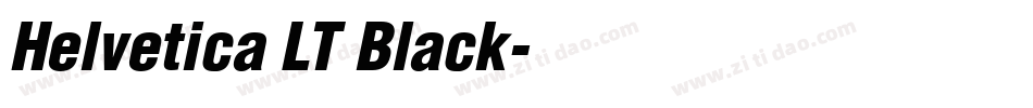 Helvetica LT Black字体转换